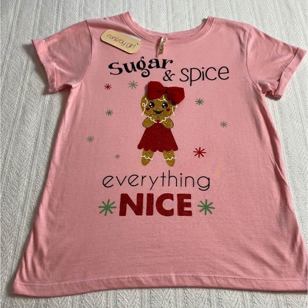 RUNWAY GIRL “Sugar & Spice Everything Nice” Christmas Top